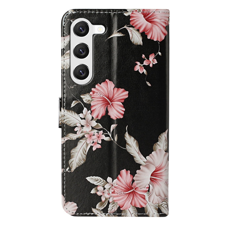 For Samsung Galaxy S25 5G Colored Drawing Marble Pattern Leather Phone Case(Azalea) - Galaxy S25 5G Cases by PMC Jewellery | Online Shopping South Africa | PMC Jewellery | Buy Now Pay Later Mobicred