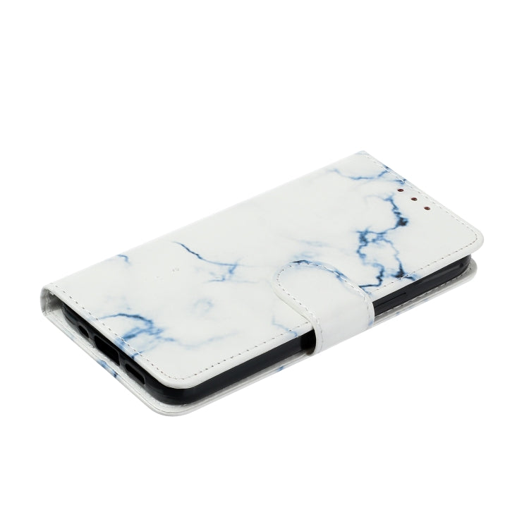 For Samsung Galaxy S25 Ultra 5G Colored Drawing Marble Pattern Leather Phone Case(White Marble) - Galaxy S25 Ultra 5G Cases by PMC Jewellery | Online Shopping South Africa | PMC Jewellery | Buy Now Pay Later Mobicred