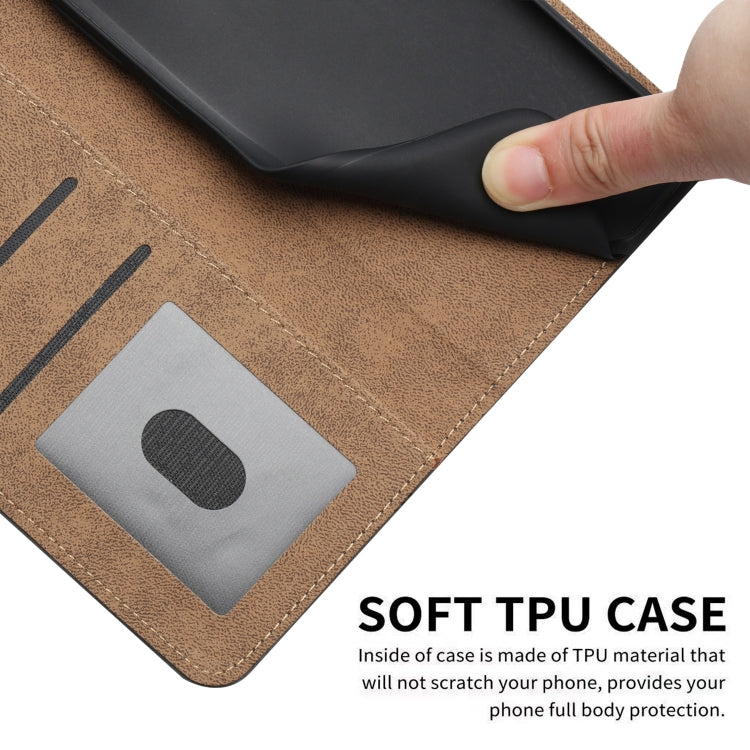 For Samsung Galaxy S25+ 5G Cowhide Texture Stitching Leather Phone Case(Coffee) - Galaxy S25+ 5G Cases by PMC Jewellery | Online Shopping South Africa | PMC Jewellery | Buy Now Pay Later Mobicred