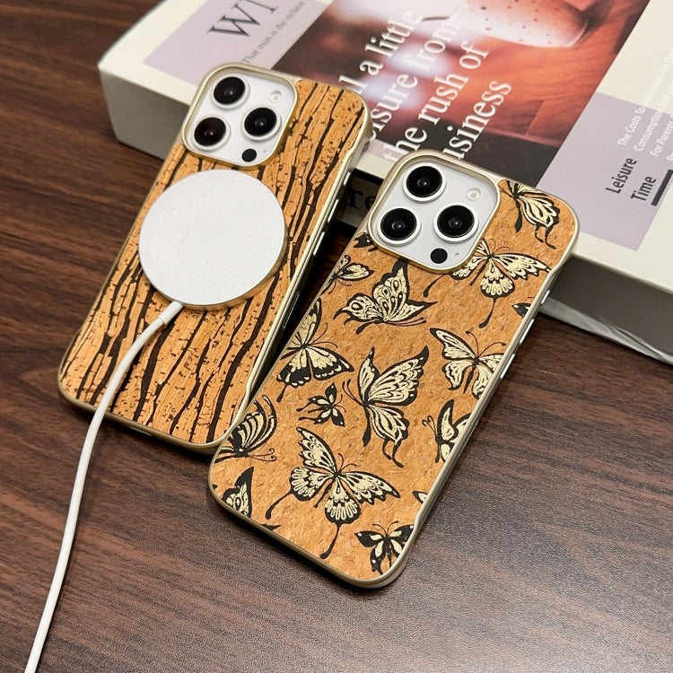 For iPhone 16 Pro Denior A18 WoodenPaint MagSafe Phone Case(Tree Pattern) - iPhone 16 Pro Cases by Denior | Online Shopping South Africa | PMC Jewellery | Buy Now Pay Later Mobicred