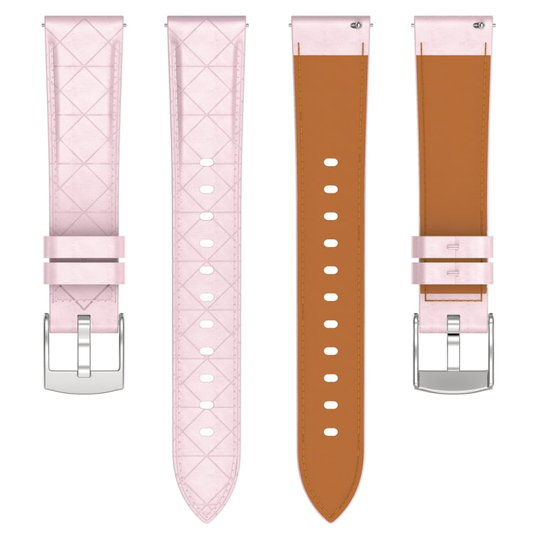18mm Square Leather Silver Buckle Watch Band(Pink) - free shipping - PMc TechLife - Order now!