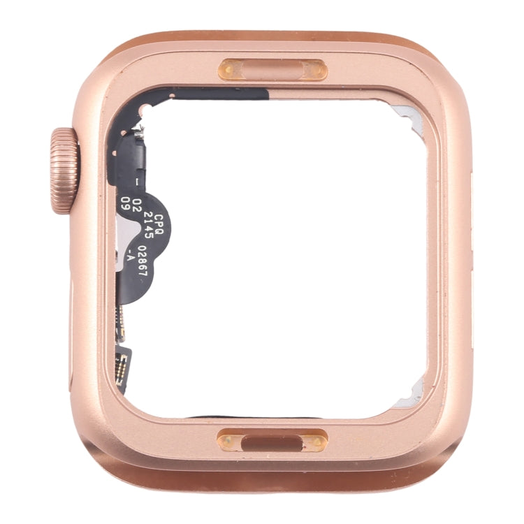 For Apple Watch Series 4 44MM LTE Aluminium Alloy Middle Frame Bezel Plate with Crown Spin Axis Flex Cable(Gold) - Middle Frame by PMC TechLife | Online Shopping South Africa | PMC TechLife | Buy Now Pay Later Mobicred