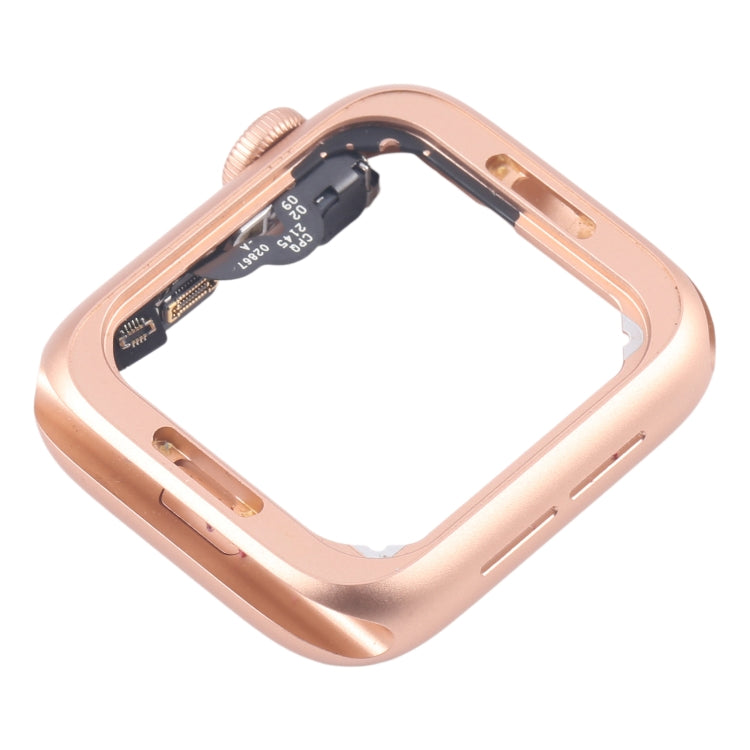 For Apple Watch Series SE 2020 44MM LTE Aluminium Alloy Middle Frame Bezel Plate with Crown Spin Axis Flex Cable(Gold) - Middle Frame by PMC TechLife | Online Shopping South Africa | PMC TechLife | Buy Now Pay Later Mobicred