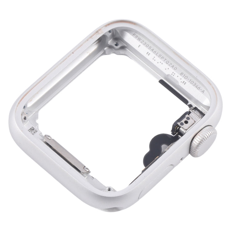 For Apple Watch Series 5 44MM GPS Aluminium Alloy Middle Frame Bezel Plate with Crown Spin Axis Flex Cable(Silver) - Middle Frame by PMC TechLife | Online Shopping South Africa | PMC TechLife | Buy Now Pay Later Mobicred