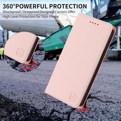 For Samsung Galaxy S24+ / S25+ 5G RC01 Dual-Folded Magnetic Suction RFID Leather Phone Case(Pink) - Galaxy S25+ 5G Cases by PMC Jewellery | Online Shopping South Africa | PMC Jewellery | Buy Now Pay Later Mobicred