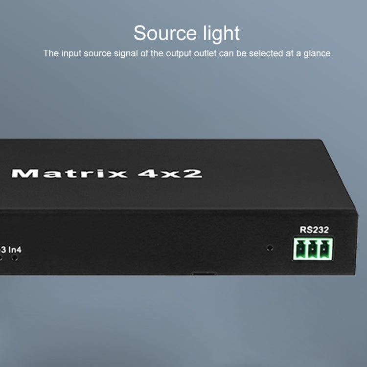 Measy MT4342 4K 30Hz 4 In 2 Out HDMI Matrix Switch Support Seamless Switching, UK Plug(Black) - free shipping - PMC TechLife - Order now!