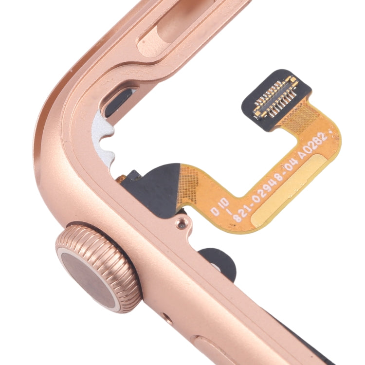 For Apple Watch Series 6 40MM LTE Aluminium Alloy Middle Frame Bezel Plate with Crown Spin Axis Flex Cable(Gold) - Middle Frame by PMC TechLife | Online Shopping South Africa | PMC TechLife | Buy Now Pay Later Mobicred