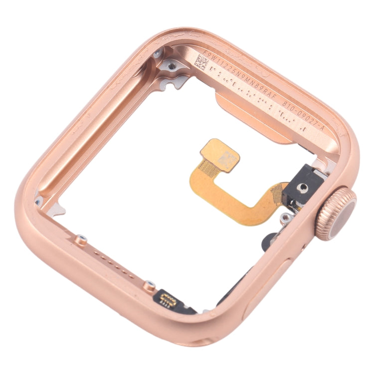 For Apple Watch Series 6 44MM GPS Aluminium Alloy Middle Frame Bezel Plate with Crown Spin Axis Flex Cable(Gold) - Middle Frame by PMC TechLife | Online Shopping South Africa | PMC TechLife | Buy Now Pay Later Mobicred