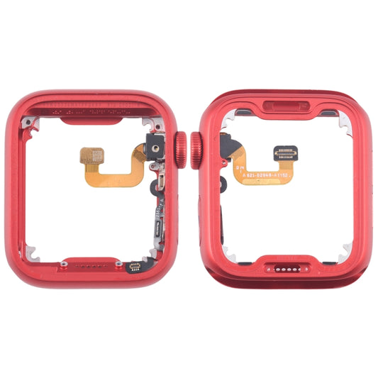 For Apple Watch Series 6 44MM GPS Aluminium Alloy Middle Frame Bezel Plate with Crown Spin Axis Flex Cable(Red) - Middle Frame by PMC Jewellery | Online Shopping South Africa | PMC Jewellery | Buy Now Pay Later Mobicred