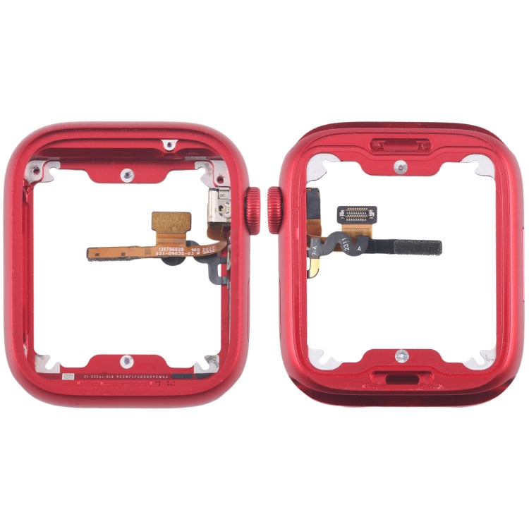 For Apple Watch Series 7 / 8 / 9 45MM GPS Aluminium Alloy Middle Frame Bezel Plate with Crown Spin Axis Flex Cable(Red) - Middle Frame by PMC TechLife | Online Shopping South Africa | PMC TechLife | Buy Now Pay Later Mobicred