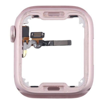 For Apple Watch Series 9 45MM GPS Aluminium Alloy Middle Frame Bezel Plate with Crown Spin Axis Flex Cable(Pink) - Middle Frame by PMC Jewellery | Online Shopping South Africa | PMC Jewellery | Buy Now Pay Later Mobicred