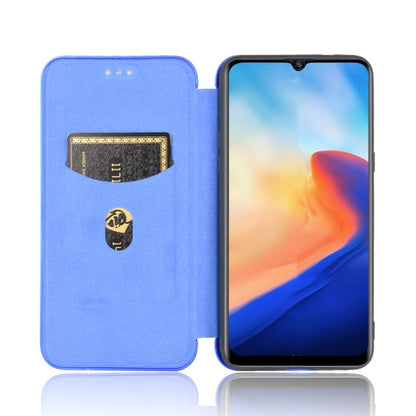 For Blackview A80 Carbon Fiber Texture Horizontal Flip TPU + PC + PU Leather Case with Card Slot(Blue) - More Brand by PMC Jewellery | Online Shopping South Africa | PMC Jewellery | Buy Now Pay Later Mobicred