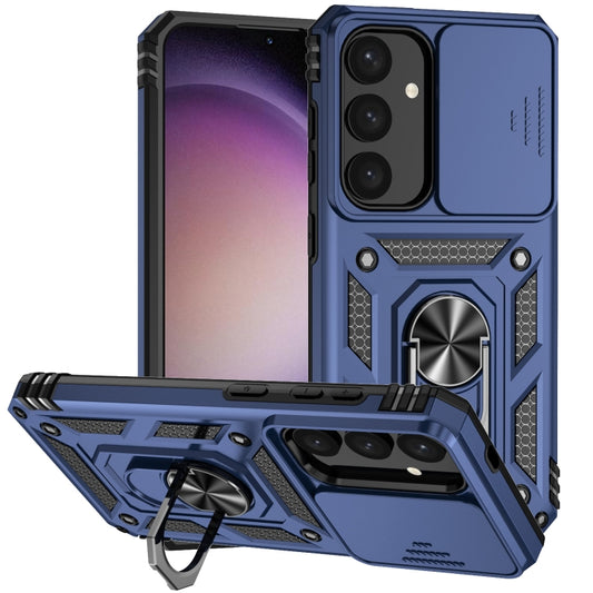 For Samsung Galaxy S25+ 5G Sliding Camshield Holder Phone Case(Blue) - Galaxy S25+ 5G Cases by PMC Jewellery | Online Shopping South Africa | PMC Jewellery | Buy Now Pay Later Mobicred