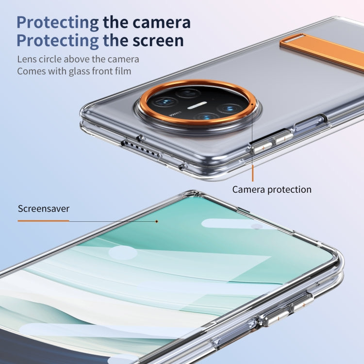 For Huawei Mate X3 Ice-Cold Holder PC Hybrid TPU Phone Case(Orange) - Huawei Cases by PMC TechLife | Online Shopping South Africa | PMC TechLife | Buy Now Pay Later Mobicred