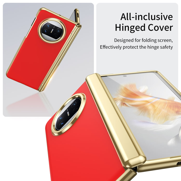 For Huawei Mate X3 Integrated AG Frosted Vacuum Plating Phone Case(Red) - Huawei Cases by PMC TechLife | Online Shopping South Africa | PMC TechLife | Buy Now Pay Later Mobicred