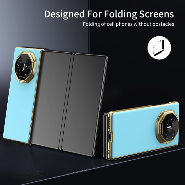 For Huawei Mate XT Ultimate Design Integrated AG Frosted Vacuum Plating Phone Case(Ice Blue) - Huawei Cases by PMC TechLife | Online Shopping South Africa | PMC TechLife | Buy Now Pay Later Mobicred
