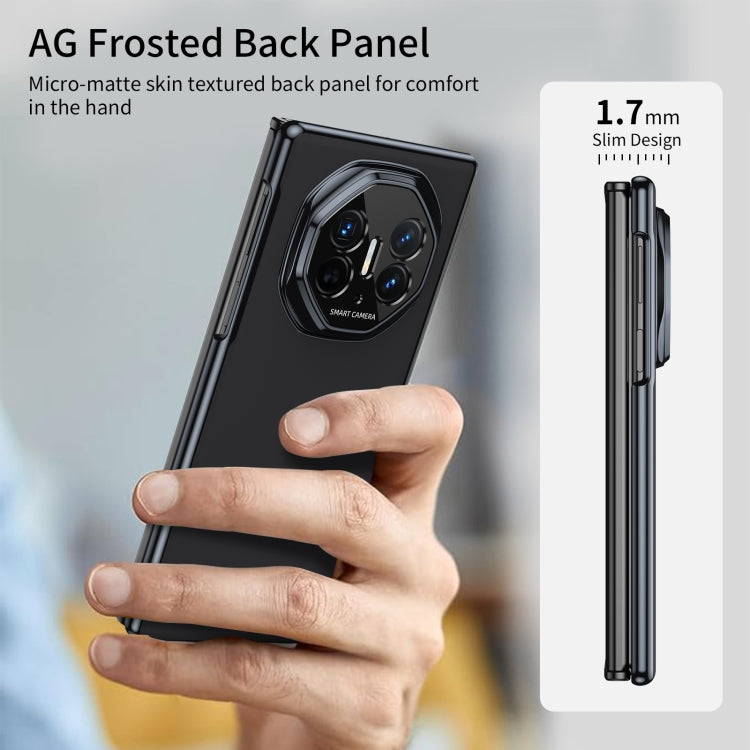 For Huawei Mate XT Ultimate Design Integrated AG Frosted Vacuum Plating Phone Case(Black) - Huawei Cases by PMC TechLife | Online Shopping South Africa | PMC TechLife | Buy Now Pay Later Mobicred