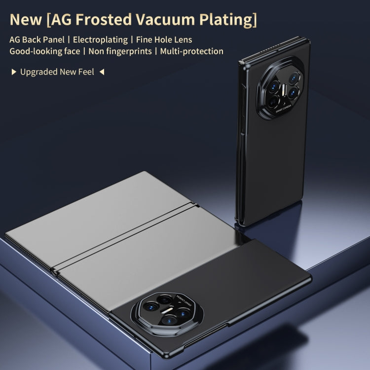 For Huawei Mate XT Ultimate Design Integrated AG Frosted Vacuum Plating Phone Case(Black) - Huawei Cases by PMC TechLife | Online Shopping South Africa | PMC TechLife | Buy Now Pay Later Mobicred