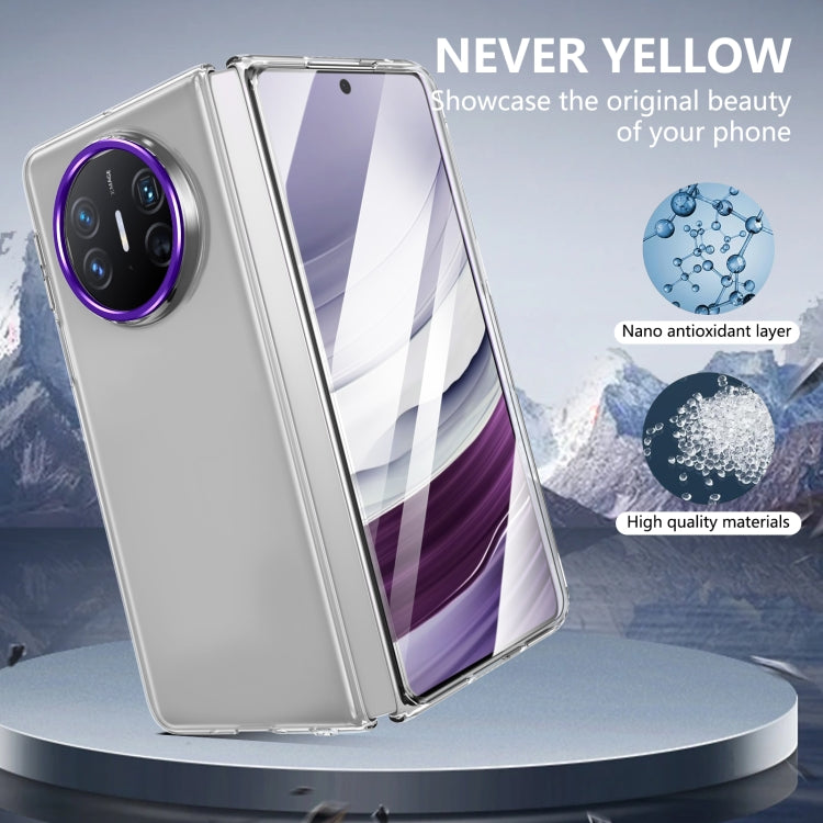 For Huawei Mate X3 lce Folding Series Integrated Clear PC Phone Case(Purple) - Huawei Cases by PMC TechLife | Online Shopping South Africa | PMC TechLife | Buy Now Pay Later Mobicred