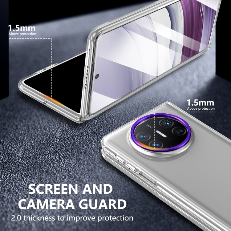 For Huawei Mate X3 lce Folding Series Integrated Clear PC Phone Case(Purple) - Huawei Cases by PMC TechLife | Online Shopping South Africa | PMC TechLife | Buy Now Pay Later Mobicred