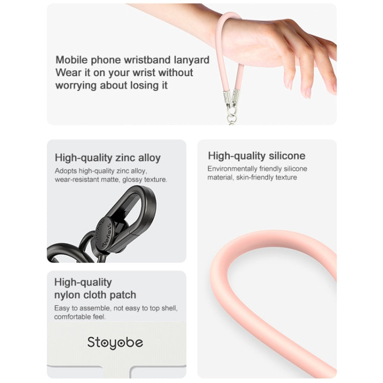 DUX DUICS Stoyobe PL-II Universal Silicone Phone Wrist Strap Anti-lost Lanyard(Black) - Lanyards & Wrist Straps by DUX DUCIS | Online Shopping South Africa | PMc TechLife | Buy Now Pay Later Mobicred