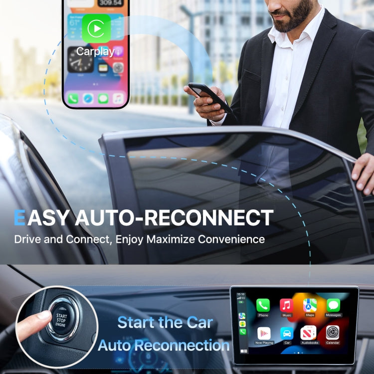USB Interface Wired to Wireless Car CarPlay Adapter(Silver) - free shipping - PMC TechLife - Order now!