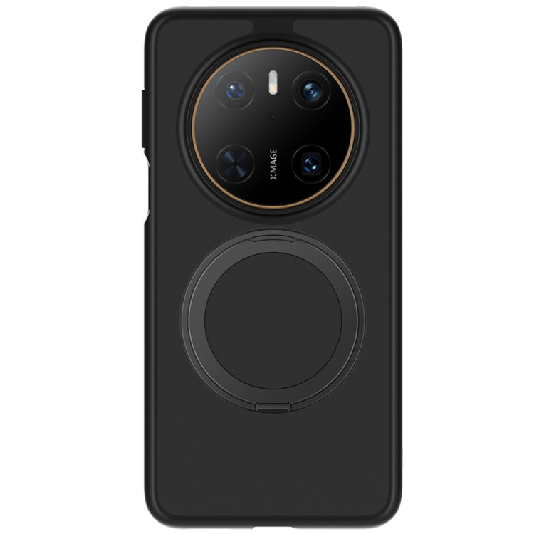 For Huawei Mate 70 Frosted 360 Degree Rotating Holder Phone Case(Black) - Huawei Cases by PMC TechLife | Online Shopping South Africa | PMC TechLife | Buy Now Pay Later Mobicred
