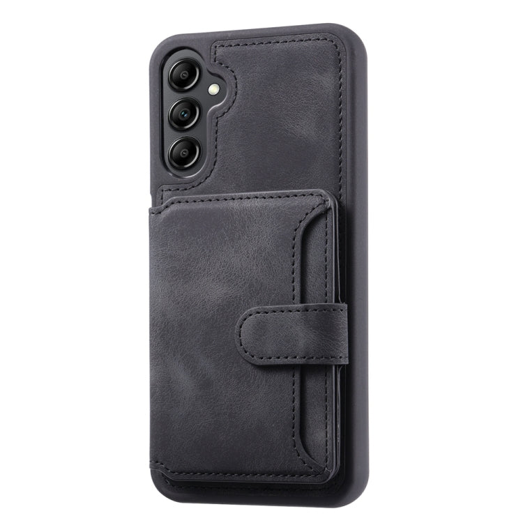 For Samsung Galaxy S25+ 5G Skin Feel Dream RFID Anti-theft PU Card Bag Phone Case(Black) - Galaxy S25+ 5G Cases by PMC Jewellery | Online Shopping South Africa | PMC Jewellery | Buy Now Pay Later Mobicred