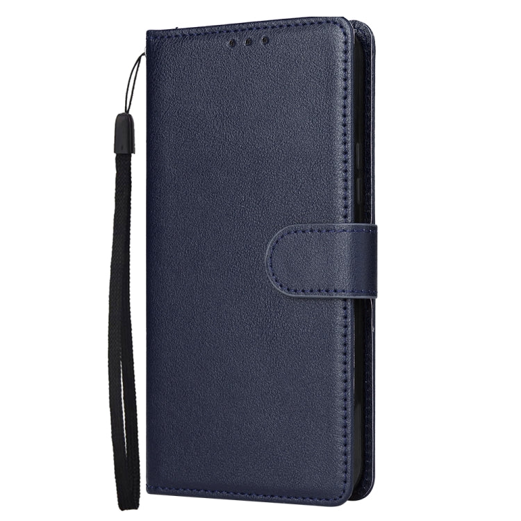 For Samsung Galaxy S25+ 5G 3-Card Slots Multifunctional Leather Phone Case(Blue) - Galaxy S25+ 5G Cases by PMC Jewellery | Online Shopping South Africa | PMC Jewellery | Buy Now Pay Later Mobicred