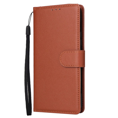 For Samsung Galaxy S25 5G 3-Card Slots Multifunctional Leather Phone Case(Brown) - Galaxy S25 5G Cases by PMC Jewellery | Online Shopping South Africa | PMC Jewellery | Buy Now Pay Later Mobicred