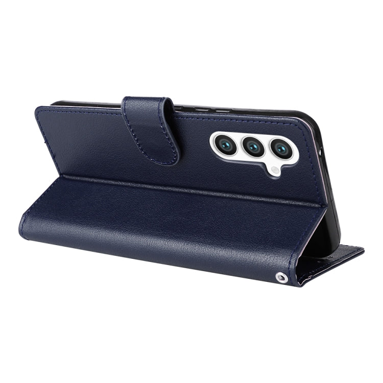 For Samsung Galaxy S25 5G 3-Card Slots Multifunctional Leather Phone Case(Blue) - Galaxy S25 5G Cases by PMC Jewellery | Online Shopping South Africa | PMC Jewellery | Buy Now Pay Later Mobicred