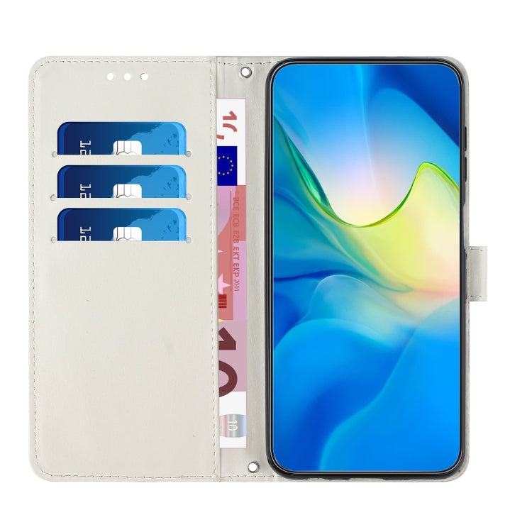 For Samsung Galaxy S25 5G Painted Marble Pattern Leather Phone Case(Pink Green) - Galaxy S25 5G Cases by PMC Jewellery | Online Shopping South Africa | PMC Jewellery | Buy Now Pay Later Mobicred