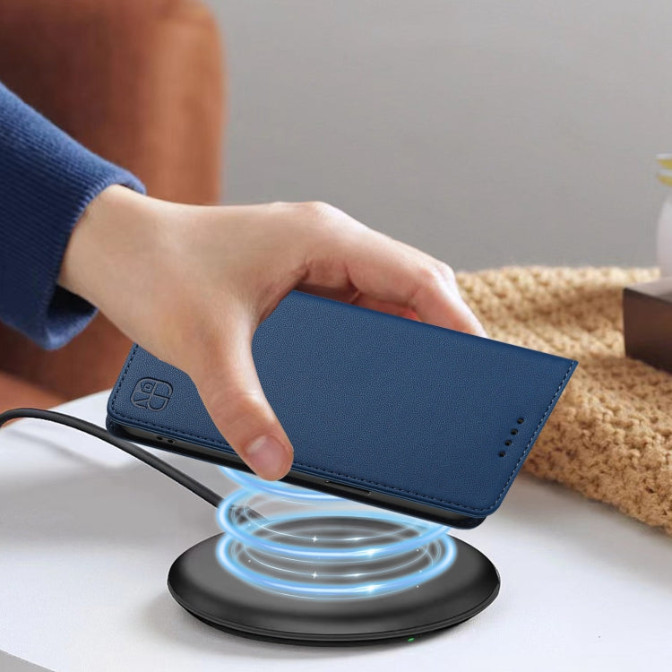 For Ulefone Note 20 Pro RC01 Dual-Folded Magnetic Suction RFID Leather Phone Case(Dark Blue) - Ulefone Cases by PMC TechLife | Online Shopping South Africa | PMC TechLife | Buy Now Pay Later Mobicred