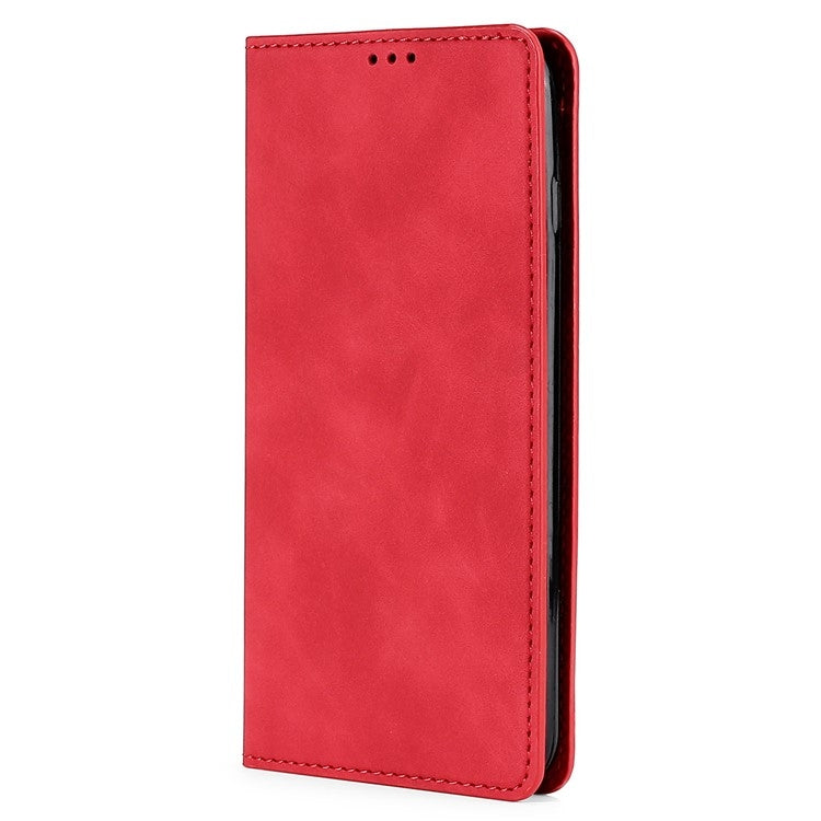 For Samsung Galaxy S25+ 5G Skin Feel Magnetic Leather Phone Case(Red) - Galaxy S25+ 5G Cases by PMC Jewellery | Online Shopping South Africa | PMC Jewellery | Buy Now Pay Later Mobicred