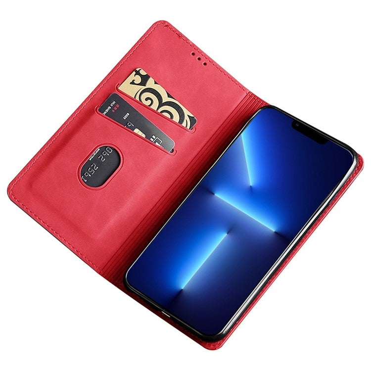 For Samsung Galaxy S25+ 5G Skin Feel Magnetic Leather Phone Case(Red) - Galaxy S25+ 5G Cases by PMC Jewellery | Online Shopping South Africa | PMC Jewellery | Buy Now Pay Later Mobicred