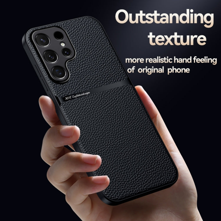 For Samsung Galaxy S25 Ultra 5G Litchi Leather Magnetic Full Coverage Shockproof Phone Case(Red) - Galaxy S25 Ultra 5G Cases by PMC Jewellery | Online Shopping South Africa | PMC Jewellery | Buy Now Pay Later Mobicred