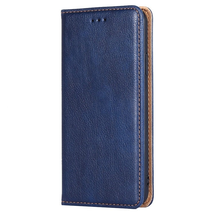 For Samsung Galaxy S25 5G Gloss Oil Solid Color Magnetic Leather Phone Case(Blue) - Galaxy S25 5G Cases by PMC Jewellery | Online Shopping South Africa | PMC Jewellery | Buy Now Pay Later Mobicred