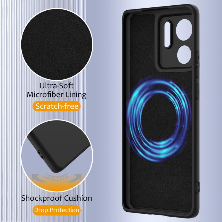 For Motorola Edge 40 Shockproof Silicone Magsafe Phone Case(Black) - free shipping - PMC TechLife - Order now!