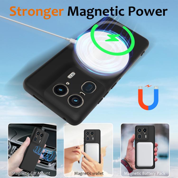 For Motorola Edge 50 Ultra Shockproof Silicone Magsafe Phone Case(Black) - free shipping - PMC TechLife - Order now!