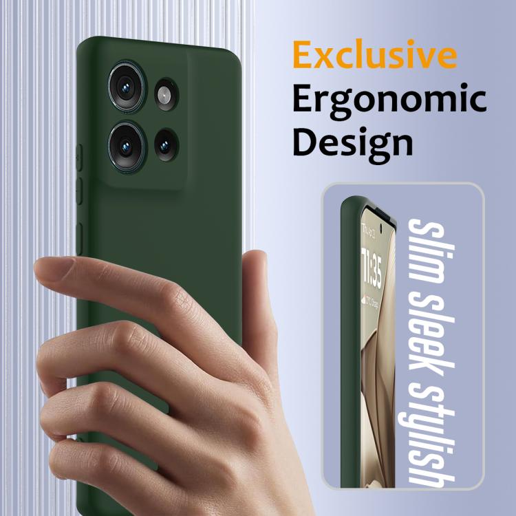 For Motorola Edge 50 5G Shockproof Silicone Magsafe Phone Case(Dark Green) - free shipping - PMC TechLife - Order now!