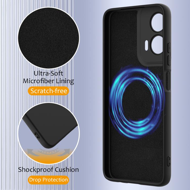 For Motorola Moto G35 5G Shockproof Silicone Magsafe Phone Case(Black) - free shipping - PMC TechLife - Order now!