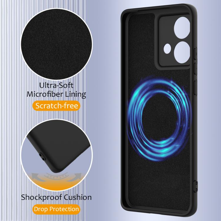 For Motorola Edge 40 Neo Shockproof Silicone Magsafe Phone Case(Black) - free shipping - PMC TechLife - Order now!