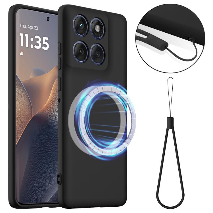 For Motorola Edge 60 / 60s / 60 Fusion Shockproof Silicone Magsafe Phone Case(Black) - free shipping - PMC TechLife - Order now!