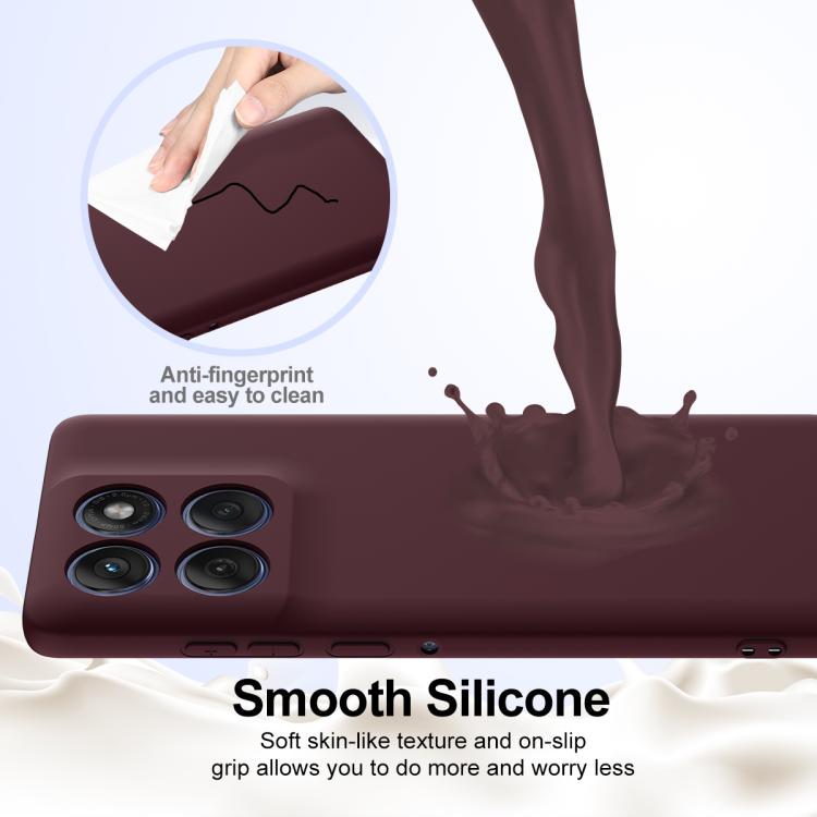 For Motorola Edge 2025 5G Shockproof Silicone Magsafe Phone Case(Plum Color) - free shipping - PMC TechLife - Order now!