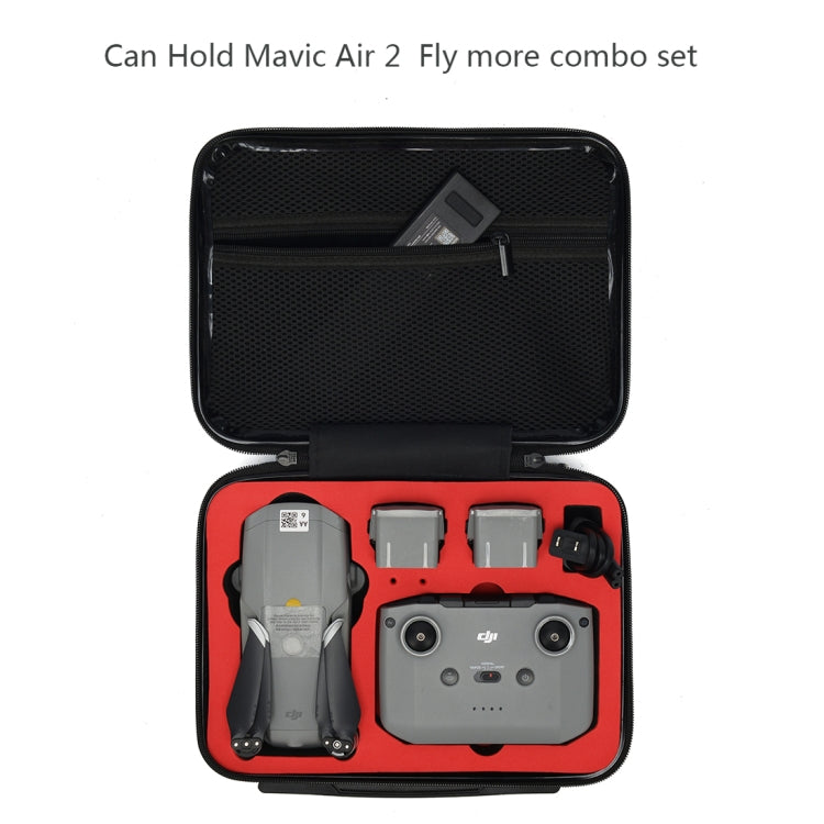 For DJI Mavic Air 2 Shockproof Portable ABS Suitcase Storage Bag Protective Box(Black) - Backpacks & Bags by PMC Jewellery | Online Shopping South Africa | PMC Jewellery | Buy Now Pay Later Mobicred