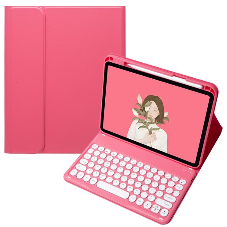 For OPPO Pad 3 / Pad 2 Candy Color Bluetooth Keyboard Leather Case, Round Key(Red) - Others Keyboard by PMC TechLife | Online Shopping South Africa | PMC TechLife | Buy Now Pay Later Mobicred