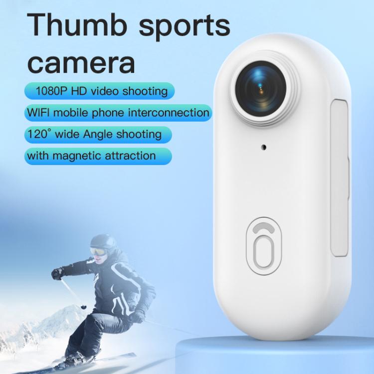 H88 1080P Thumb Sports Camera Mini WiFi Camera, Specification:Standard Version(White) - Video Cameras by PMC TechLife | Online Shopping South Africa | PMC TechLife | Buy Now Pay Later Mobicred