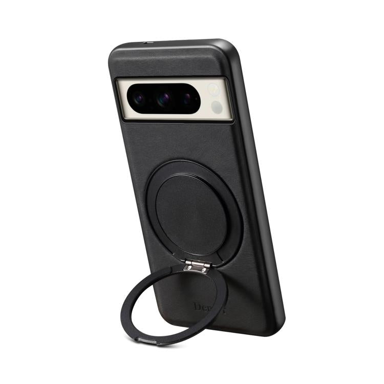 For Google Pixel 8 Pro Denior A14 Skin Feel Rotating Holder MagSafe Phone Case(Black) - free shipping - PMC TechLife - Order now!
