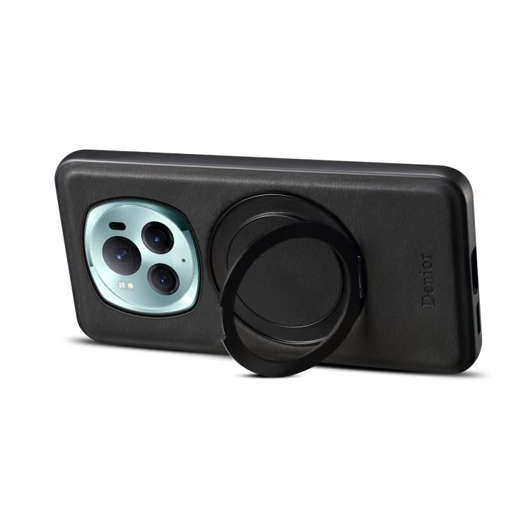 For Honor Magic6 Pro Denior A14 Skin Feel Rotating Holder MagSafe Phone Case(Black) - free shipping - PMC TechLife - Order now!