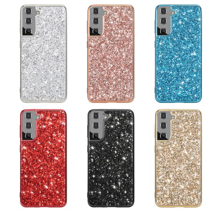 For Samsung Galaxy S25 5G Glitter Powder Shockproof TPU Phone Case(Red) - free shipping - PMC Jewellery - Order now!